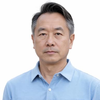 After - Asian man passport photo transformation