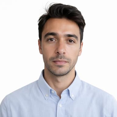 After - Hispanic man passport photo transformation